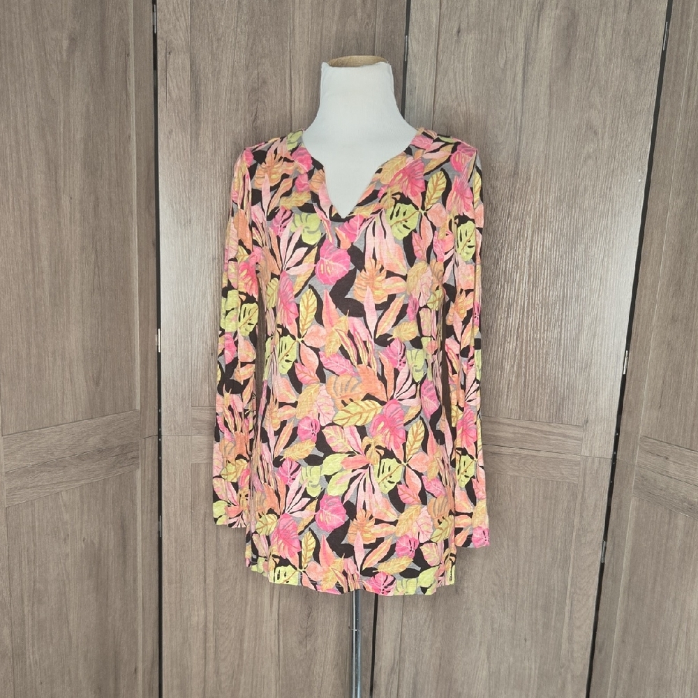 Chicos Floral Blouse Medium
